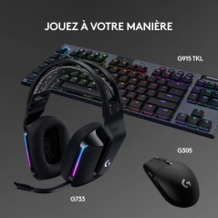 Logitech G G733 LIGHTSPEED Wireless RGB Gaming Headset – Immersive Wireless Audio & Stylish Black Design